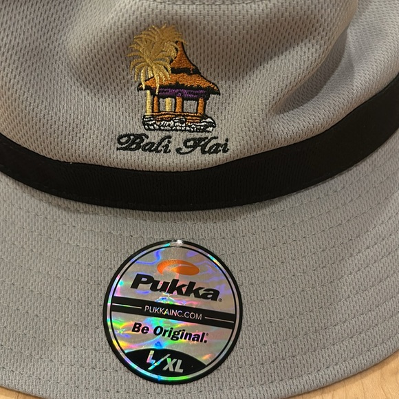 Men’s PUKKA Polyester Bucket Golf Hat Bali Hai Grey Size L/XL - Picture 2 of 5